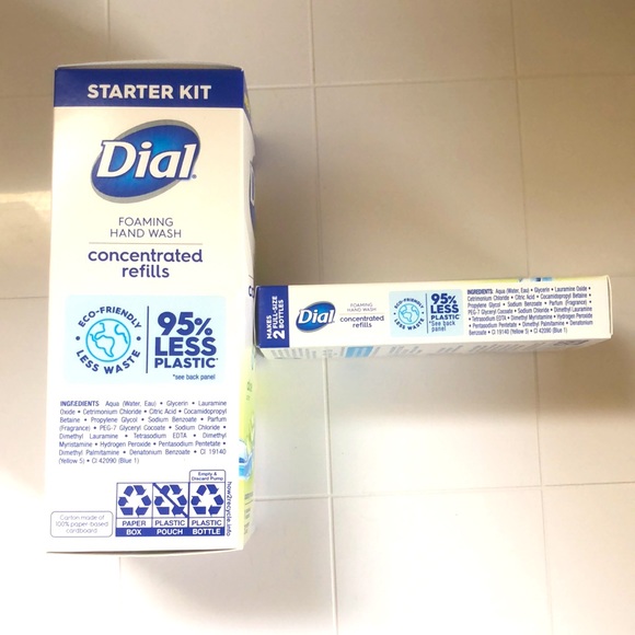 DIAL Foaming Hand Wash Starter Kit plus Refill box - Picture 3 of 4